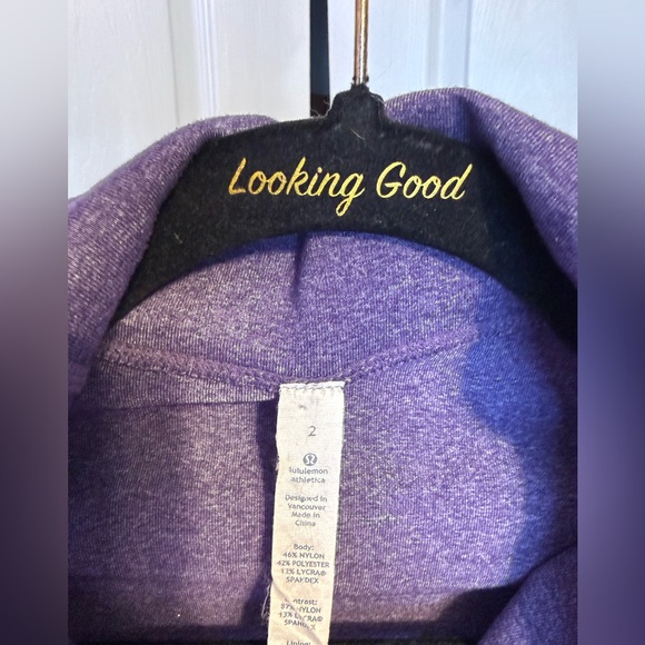Lululemon In Stride Jacket Heathered Concord Grape OG Luon Blend Size 2 EUC - Picture 3 of 12